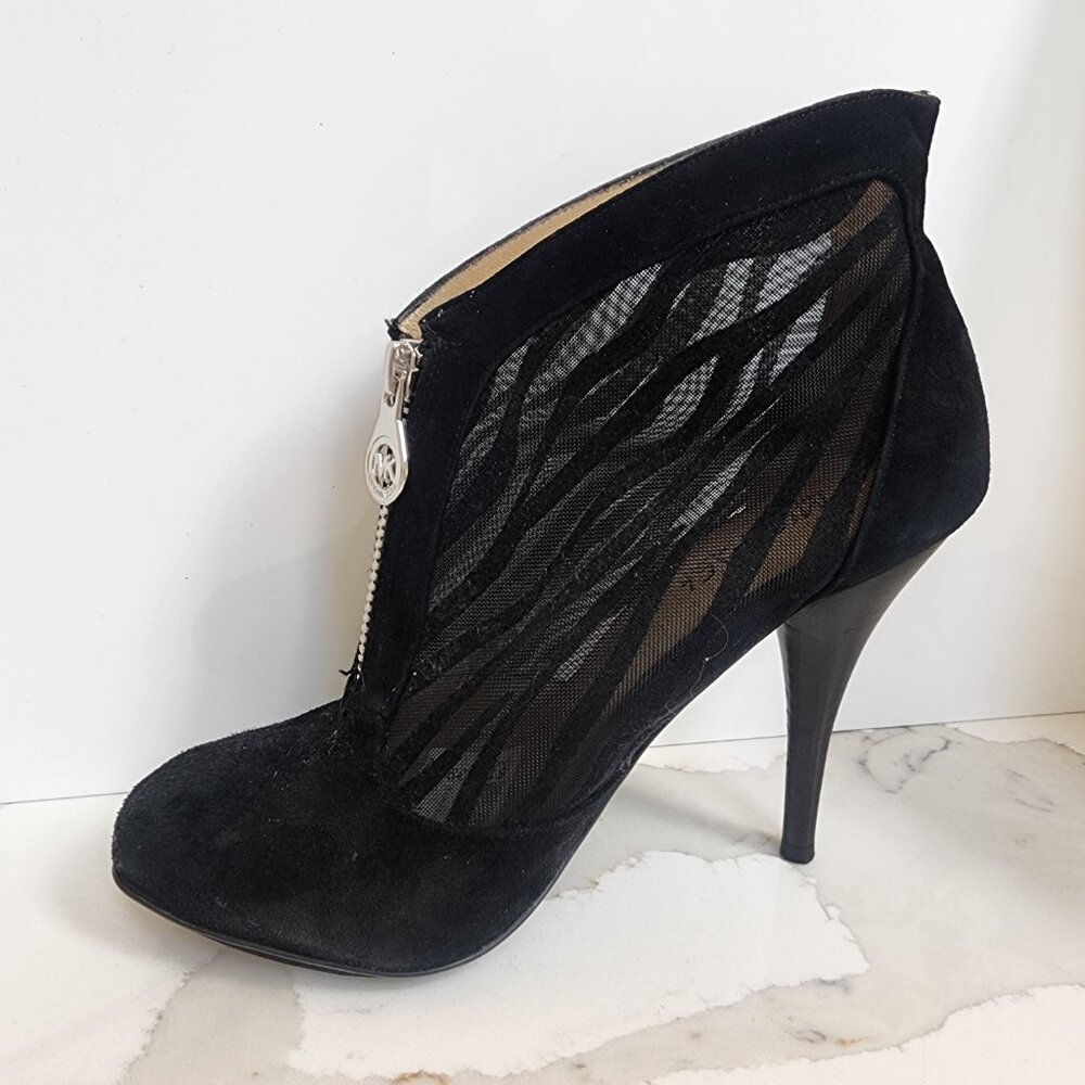 MICHAEL KORS Black Zebra Women's Heeled Booties - Size 7.5M - Picture 5 of 12